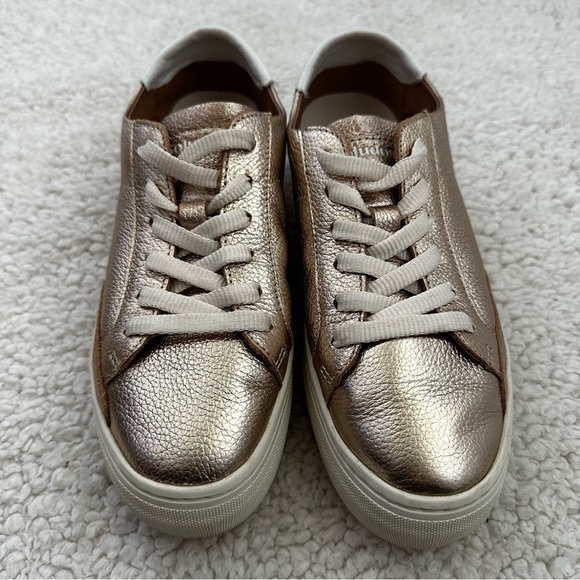 Soludos Shoes - Soludos Ibiza Classic Rose Gold Leather Sneaker Women’s Size 7